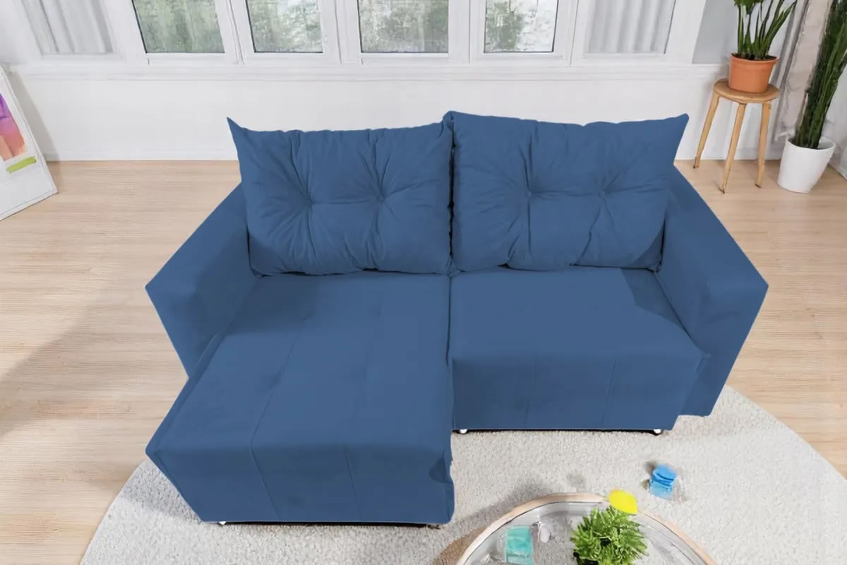 3-Sofá 2 Lugares retratil Texas Suede Azul – Dell Móveis-aberto 3-Sofá 2 Lugares retratil Texas Suede Azul – Dell Móveis-aberto