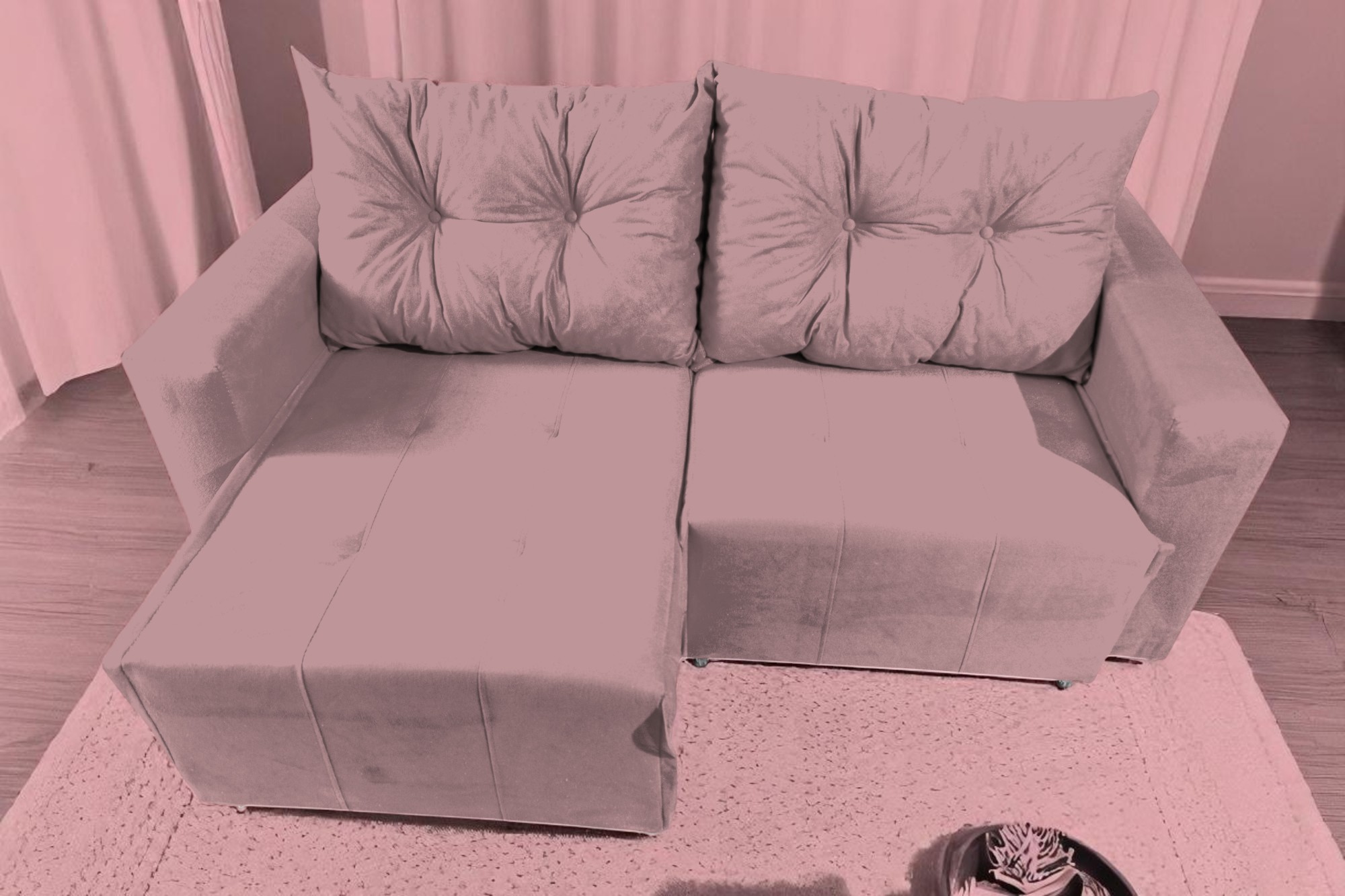 SOFÁ RETRATIL TEXAS ROSE 2 LUGARES 4 SOFÁ RETRATIL TEXAS ROSE 2 LUGARES 4