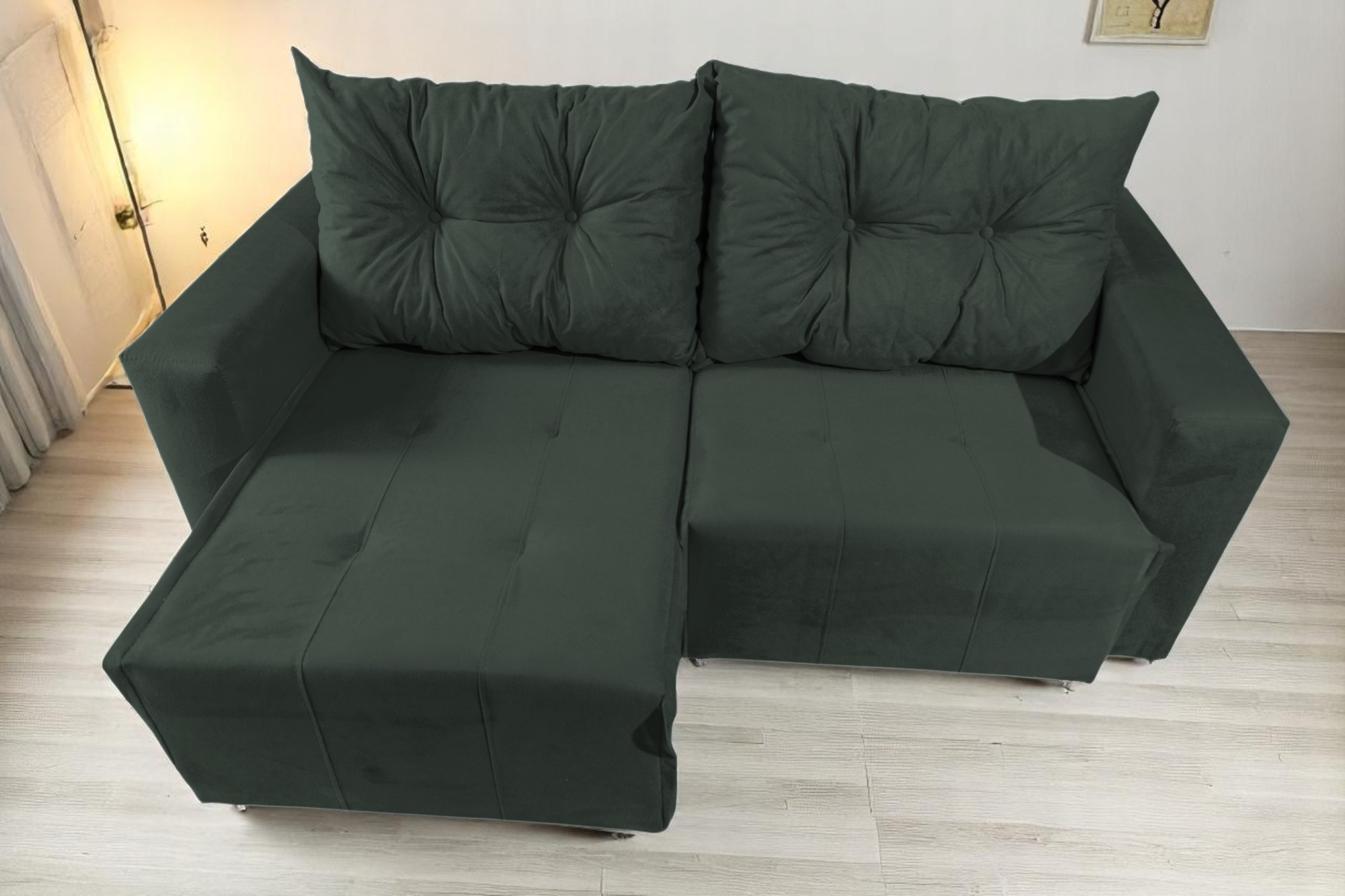 SOFÁ RETRATIL TEXAS VERDE 2 LUGARES 3 SOFÁ RETRATIL TEXAS VERDE 2 LUGARES 3