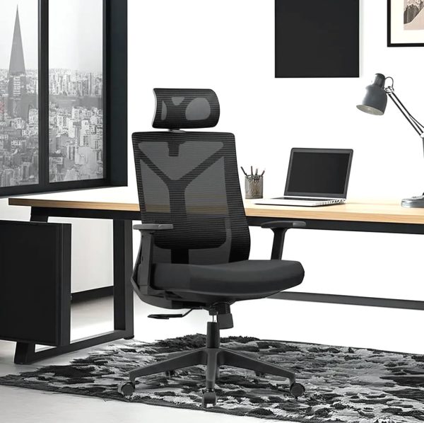 Cadeira Para Escritório Em Tela Mesh – Preta – Diretor